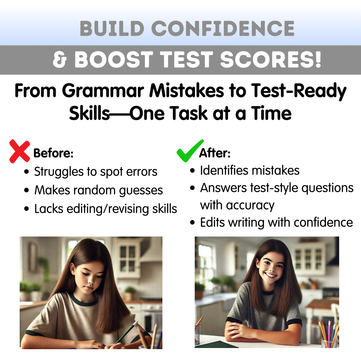 6th Grade Grammar Workbook (Editing & Revising) - Digital PDF