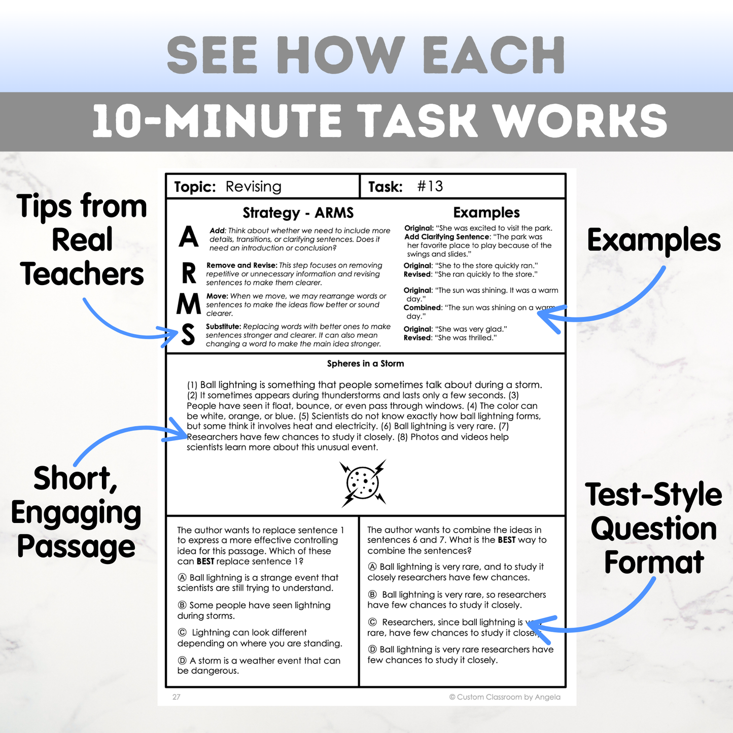 6th Grade Grammar Workbook (Editing & Revising) - Digital PDF