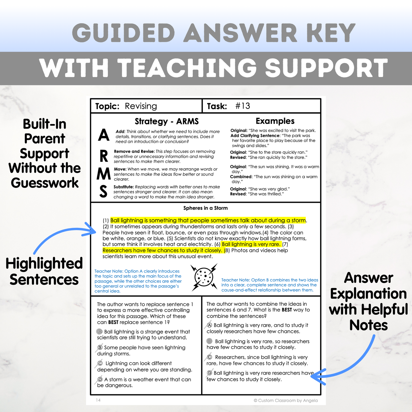 6th Grade Grammar Workbook (Editing & Revising) - Digital PDF