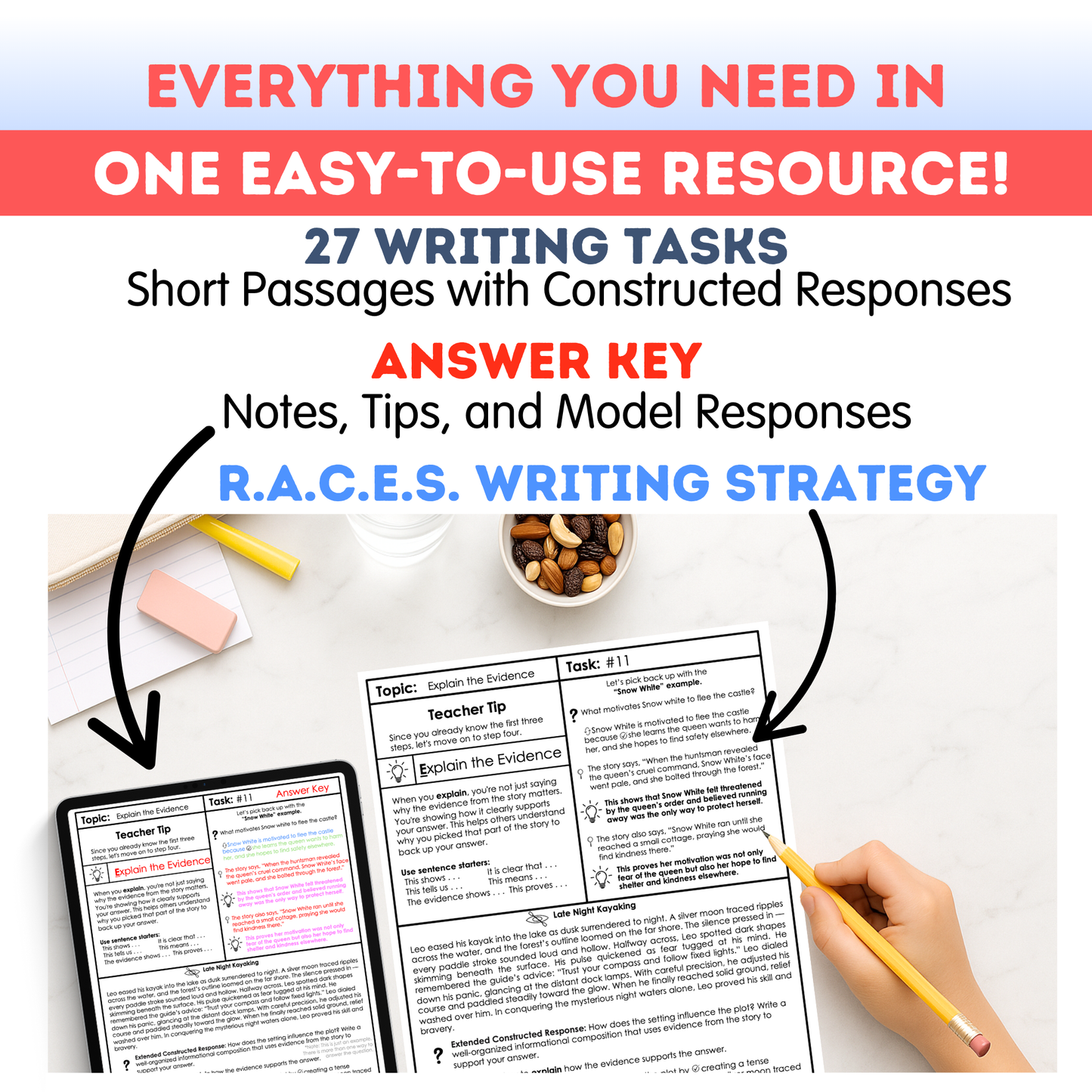 7th Grade Writing Workbook - Digital PDF