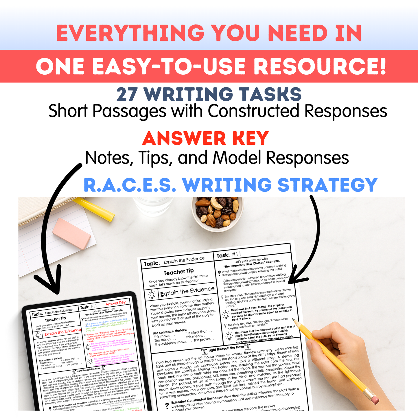 8th Grade Writing Workbook - Digital PDF
