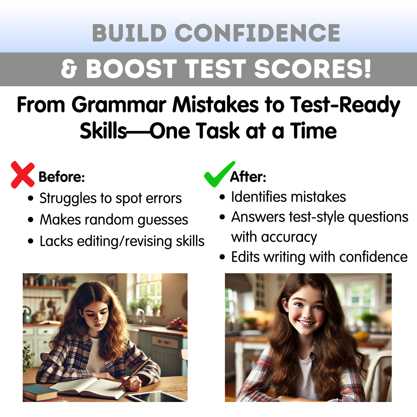 7th Grade Grammar Workbook (Editing & Revising) - Digital PDF