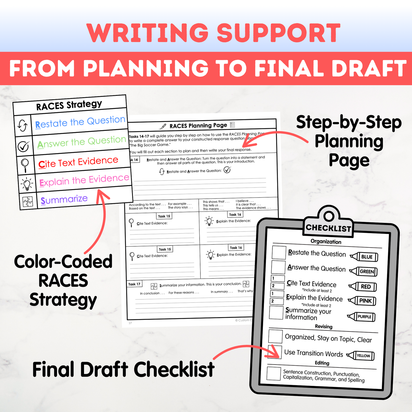 3rd Grade Writing Workbook - Digital PDF