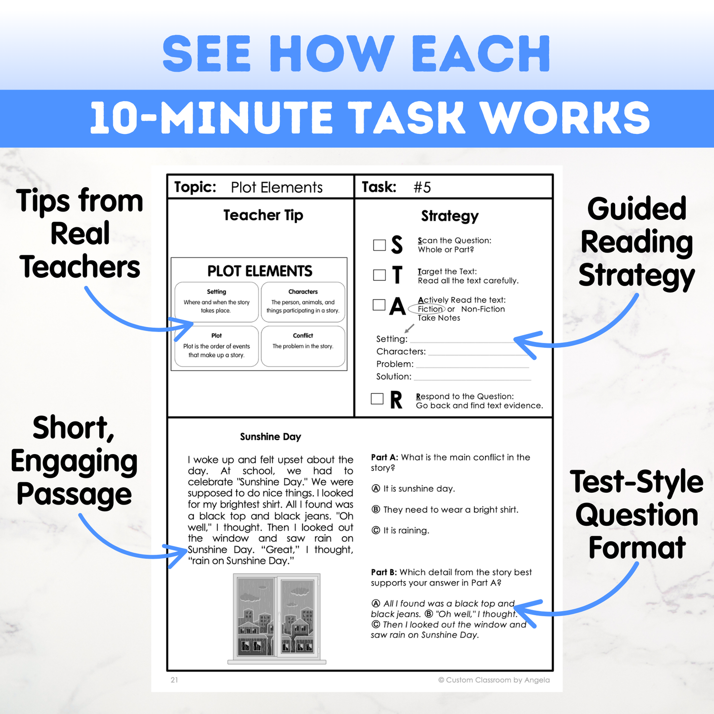 3rd Grade Reading Comprehension Workbook - Digital PDF