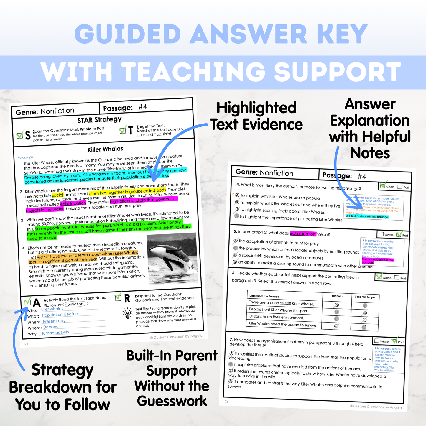 8th Grade Reading & Writing Test Prep Workbook