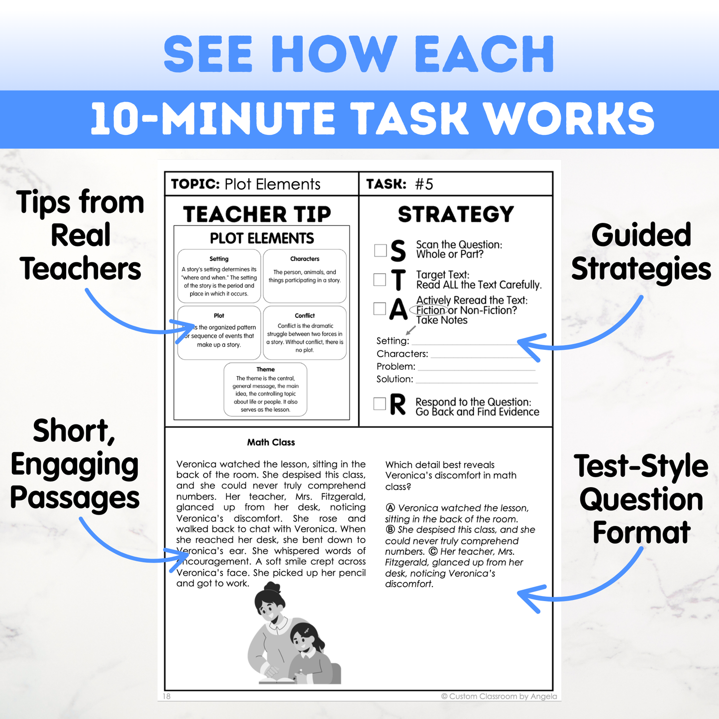 4th Grade Ultimate 3-in-1 ELA Workbook for Test Prep Success - Digital PDF
