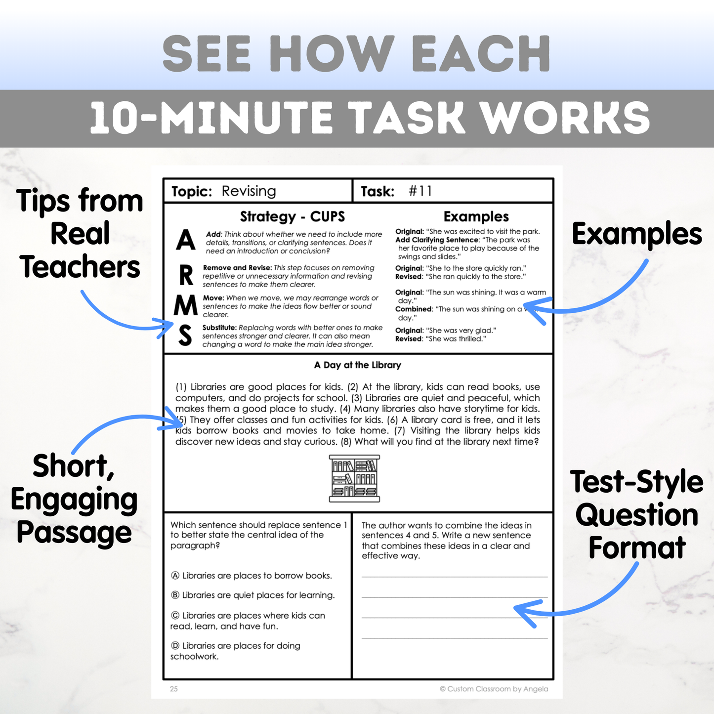 4th Grade Grammar Workbook (Editing & Revising) - Digital PDF