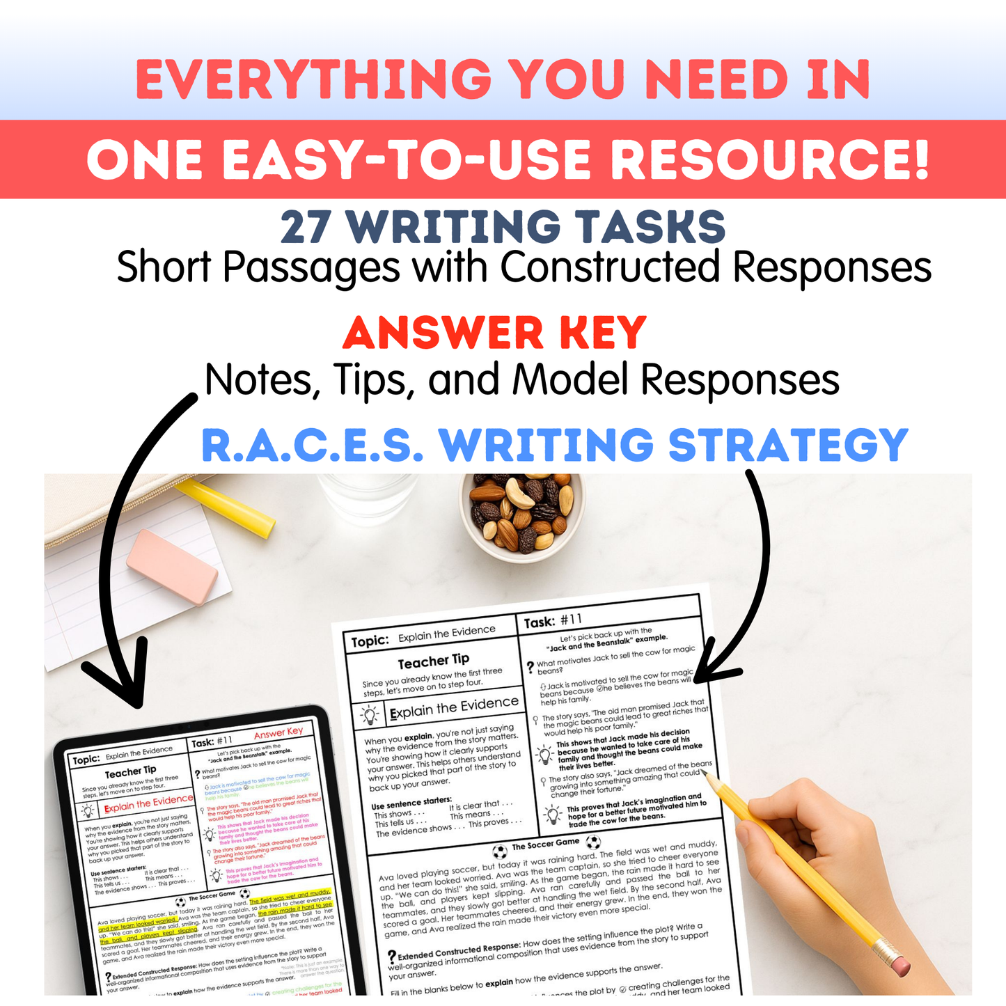 5th Grade Writing Workbook - Digital PDF
