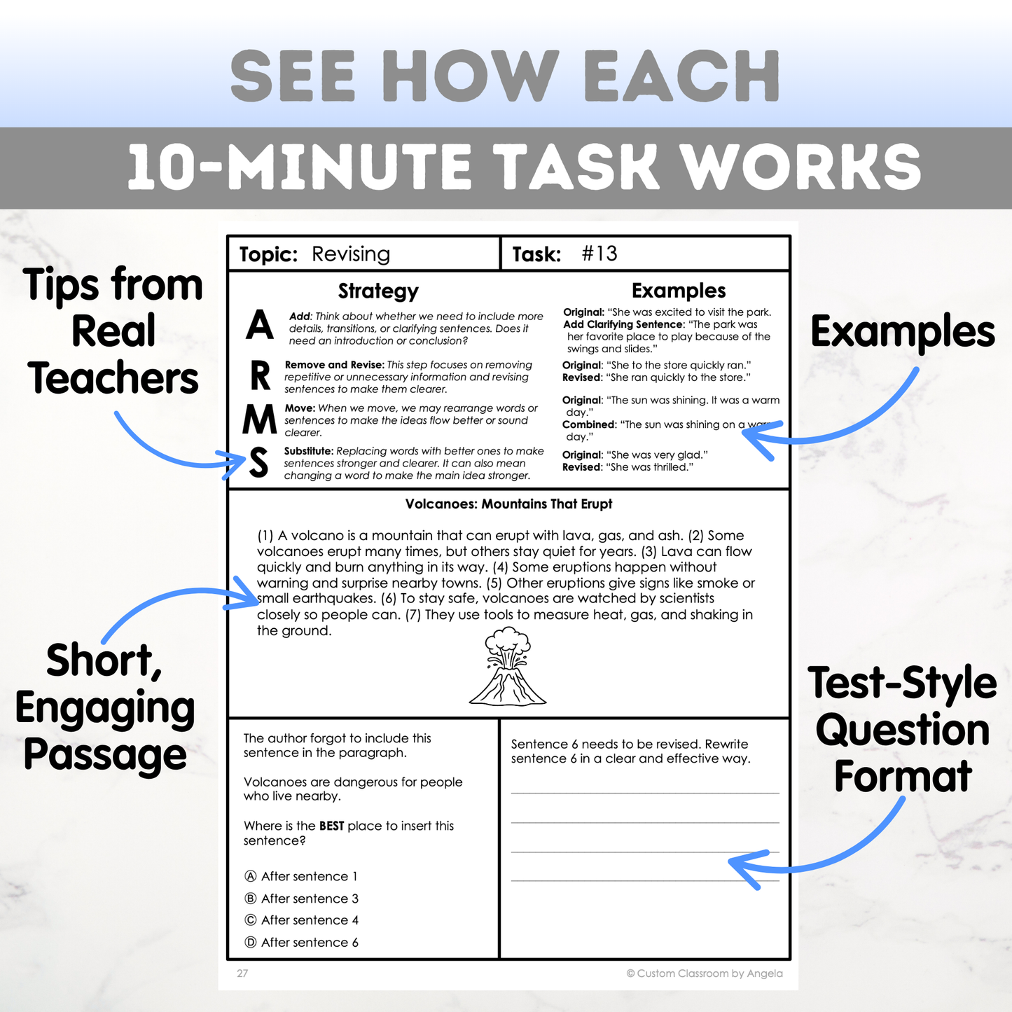 5th Grade Grammar Workbook (Editing & Revising) - Digital PDF