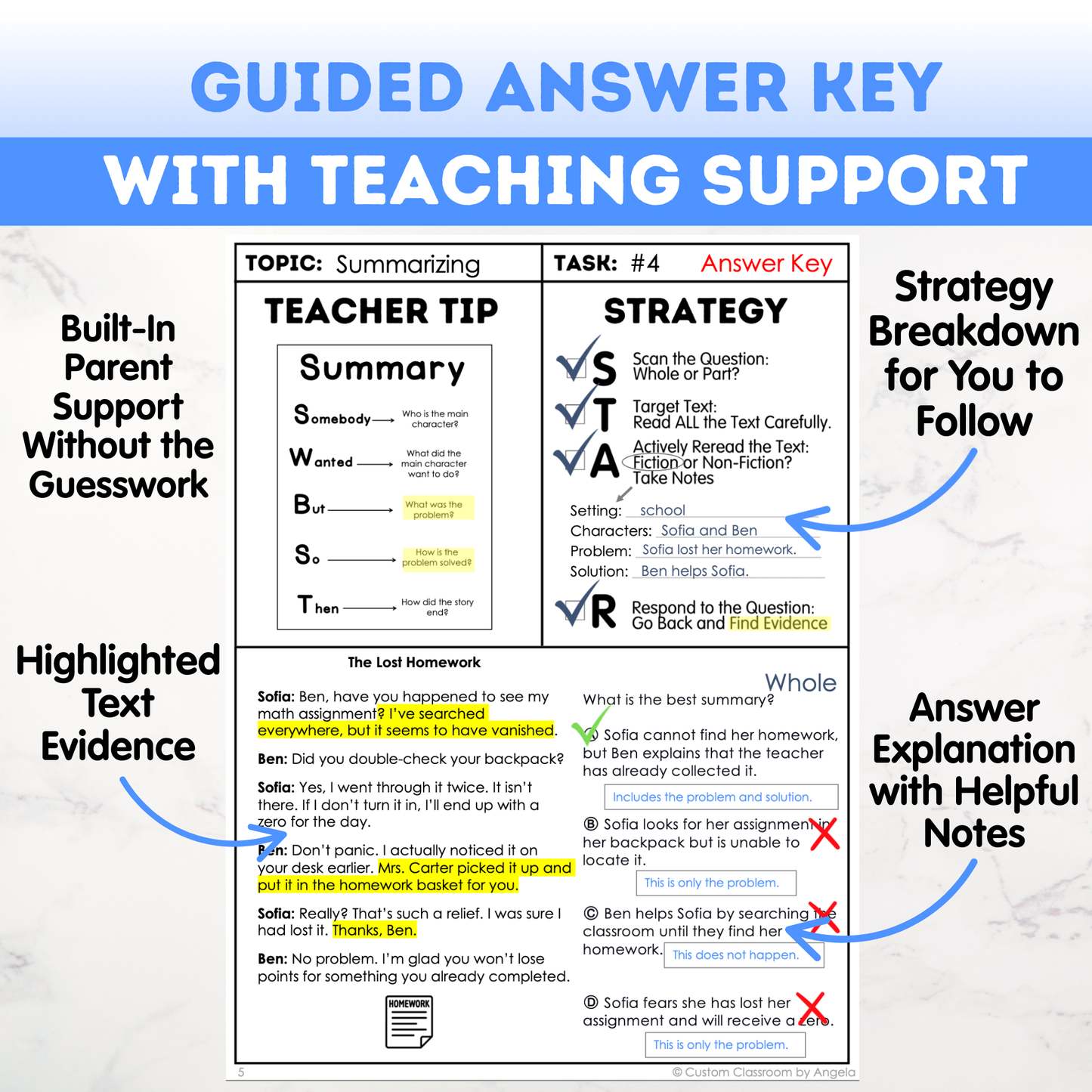 2nd Grade Reading Comprehension Workbook - Digital PDF