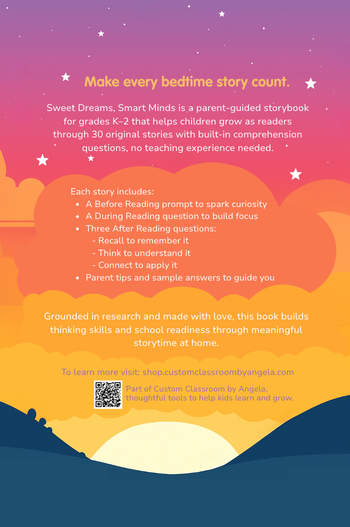 Sweet Dreams, Smart Minds: A Bedtime Reading Book for Growing Thinkers (Kinder–2nd Grade)