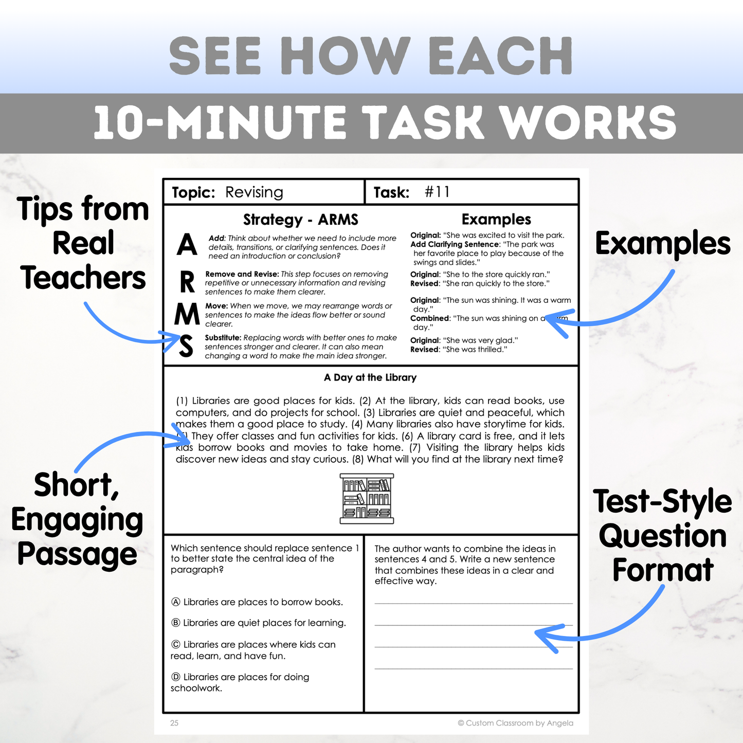 4th Grade Grammar Workbook (Editing & Revising) - Digital PDF