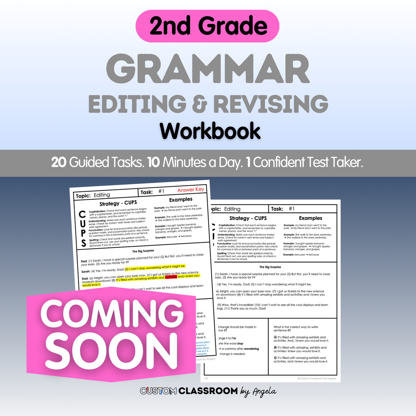 2nd Grade Grammar Workbook (Editing & Revising)