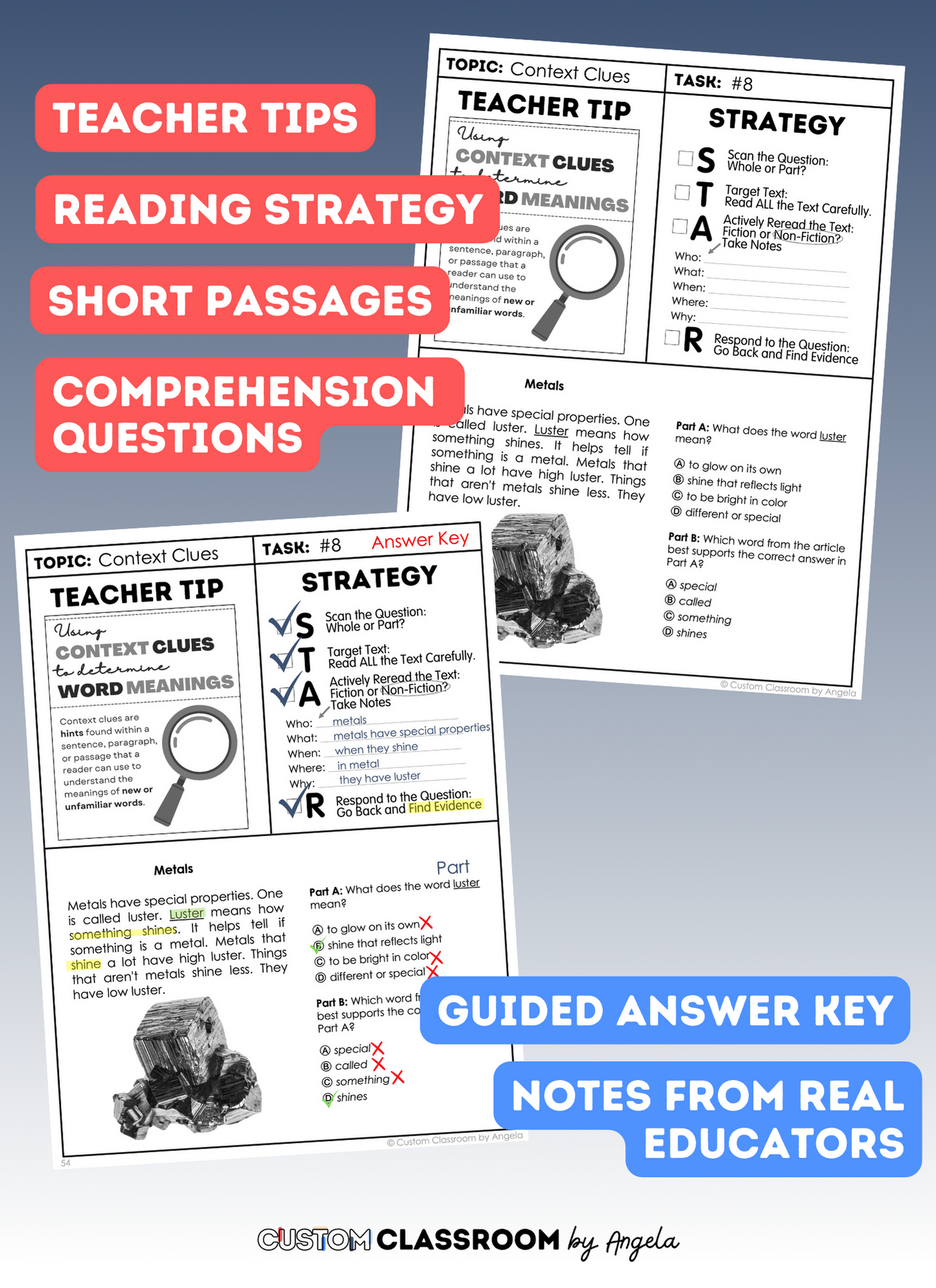 3rd Grade Reading Comprehension Workbook - Digital PDF