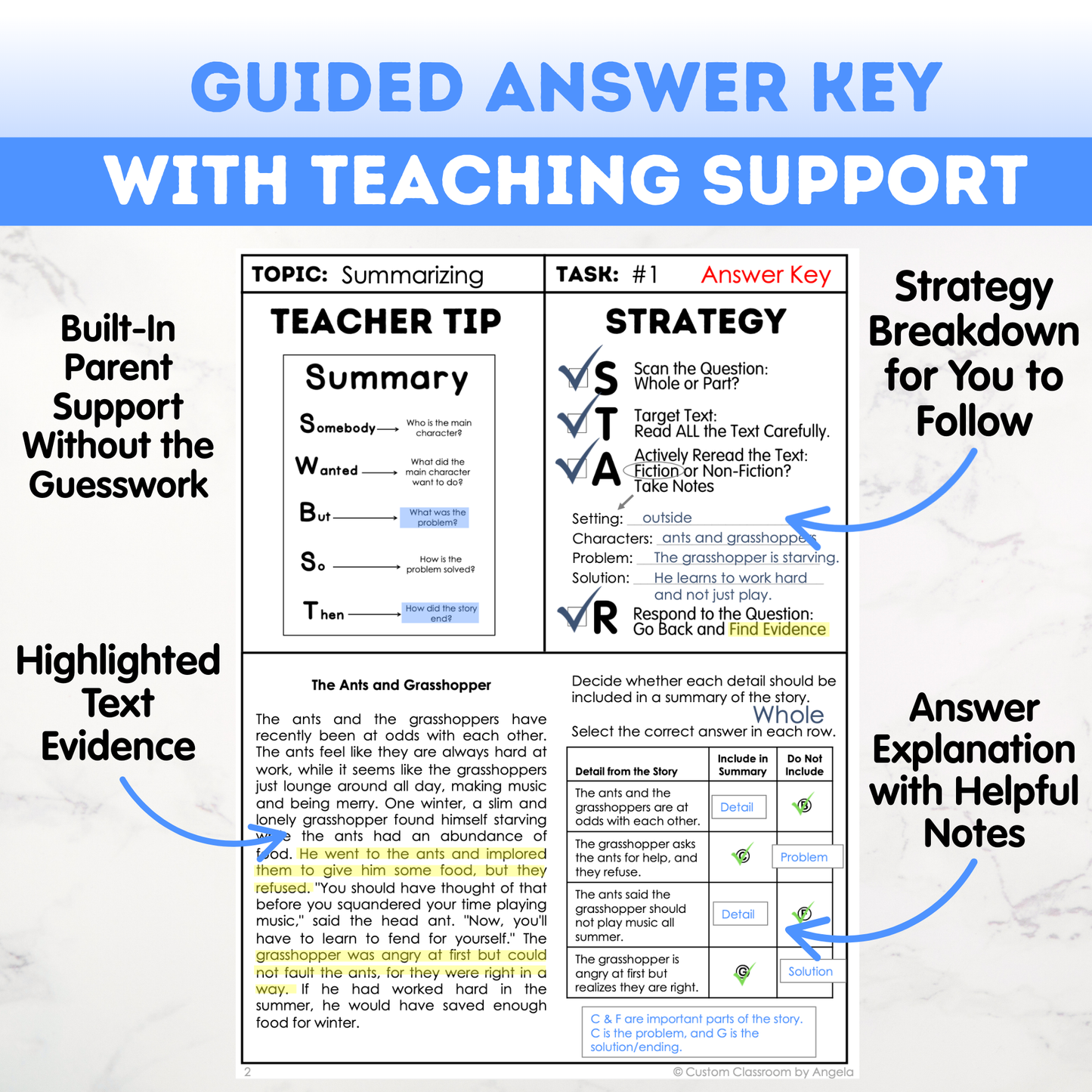 6th Grade Ultimate 3-in-1 ELA Workbook for Test Prep Success - Digital PDF