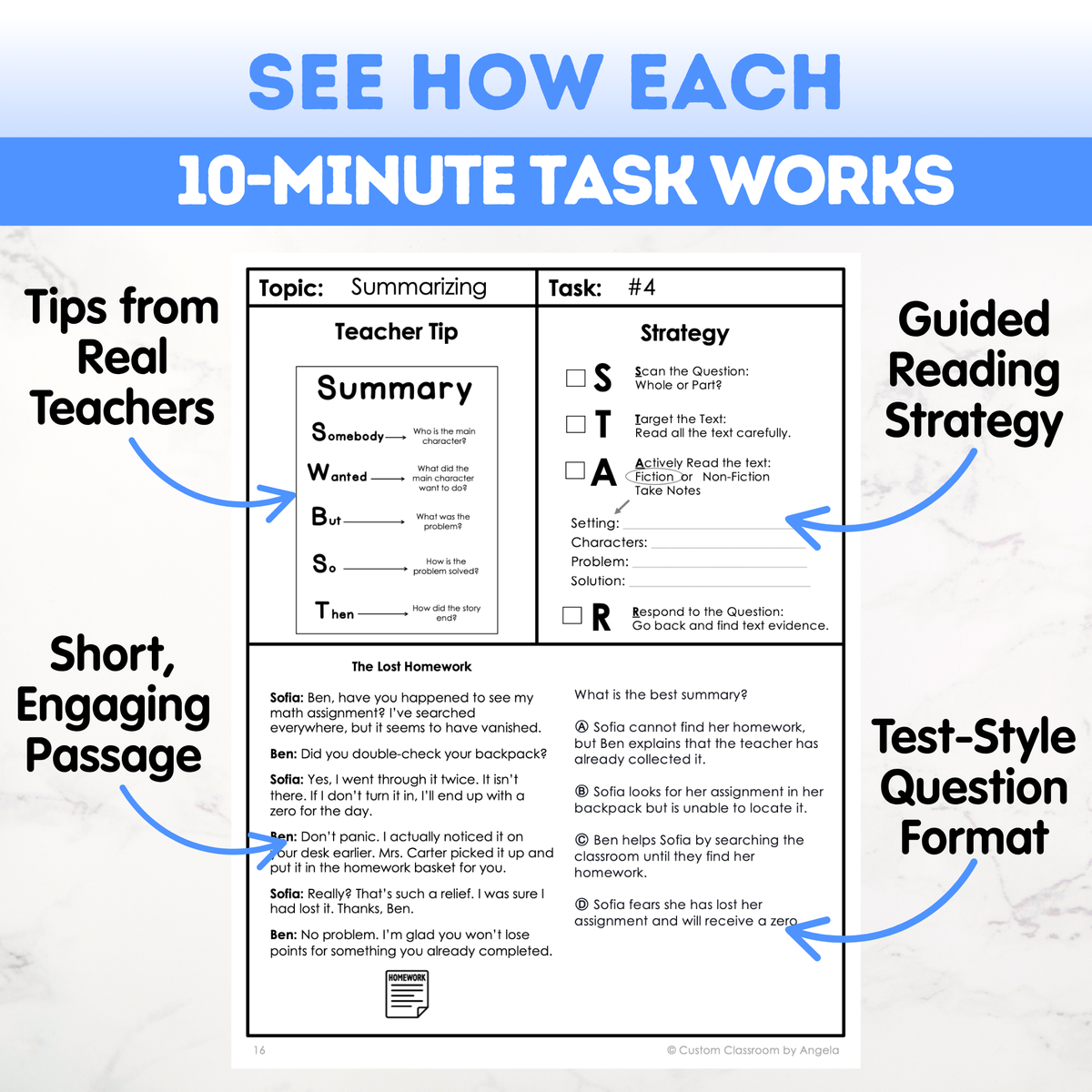 2nd Grade Reading Comprehension Workbook