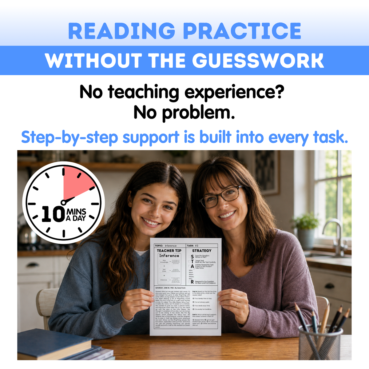 7th Grade Reading Comprehension Workbook