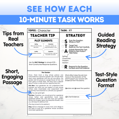 6th Grade Reading Comprehension Workbook