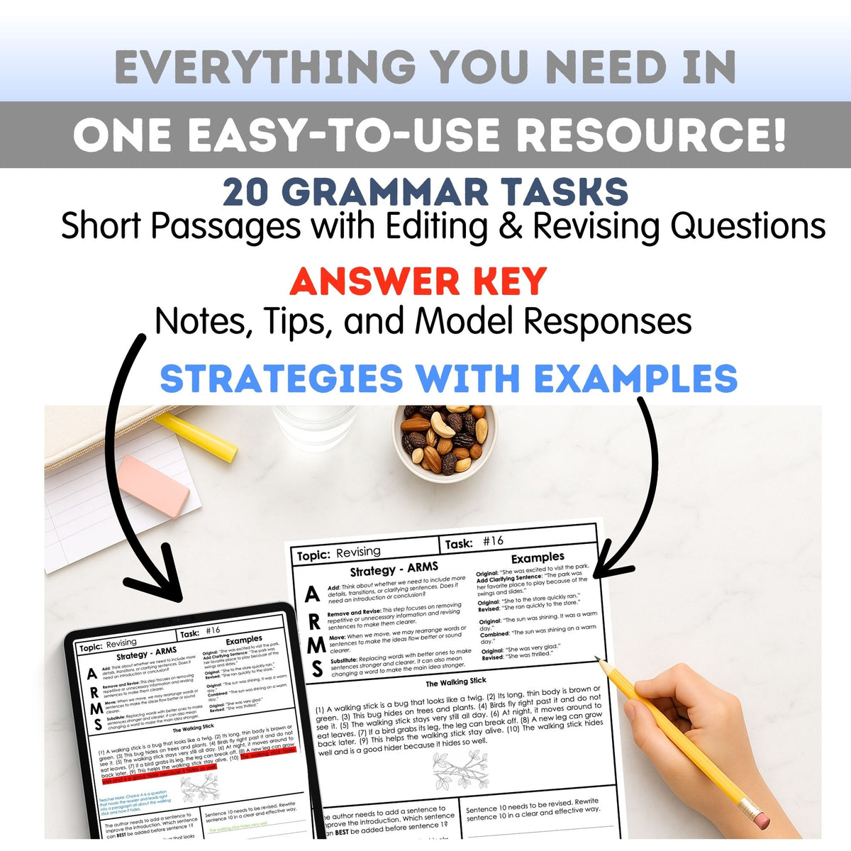 2nd Grade Grammar Workbook (Editing & Revising)