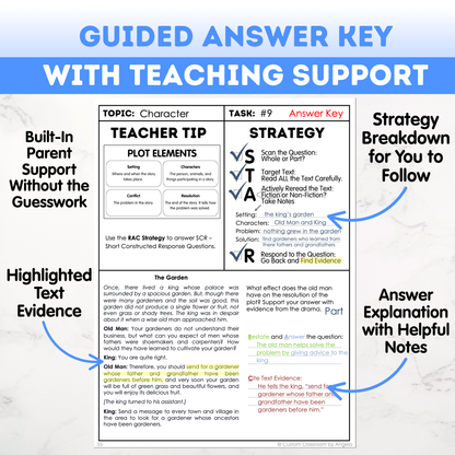 6th Grade Reading Comprehension Workbook - Digital PDF