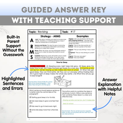 2nd Grade Grammar Workbook (Editing & Revising)