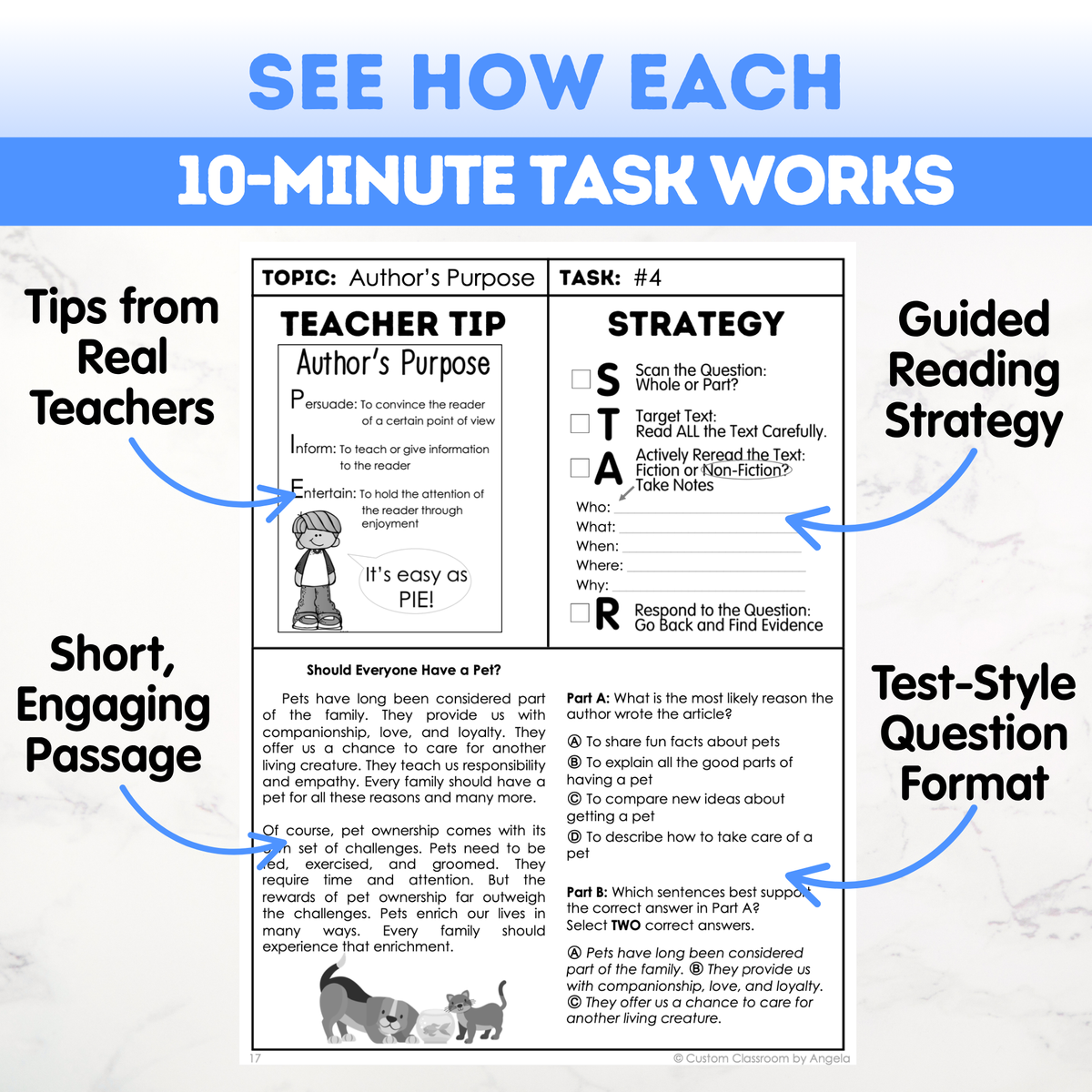 5th Grade Reading Comprehension Workbook