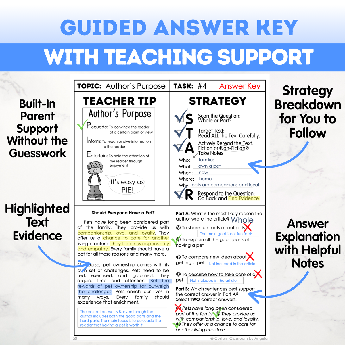 5th Grade Reading Comprehension Workbook