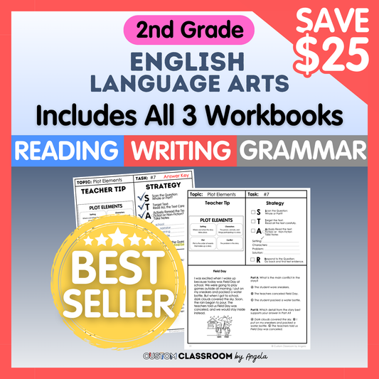 2nd Grade Reading, Writing & Grammar Bundle