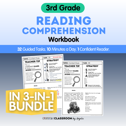 3rd Grade Reading Comprehension Workbook
