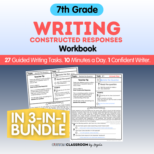 7th Grade Writing Workbook