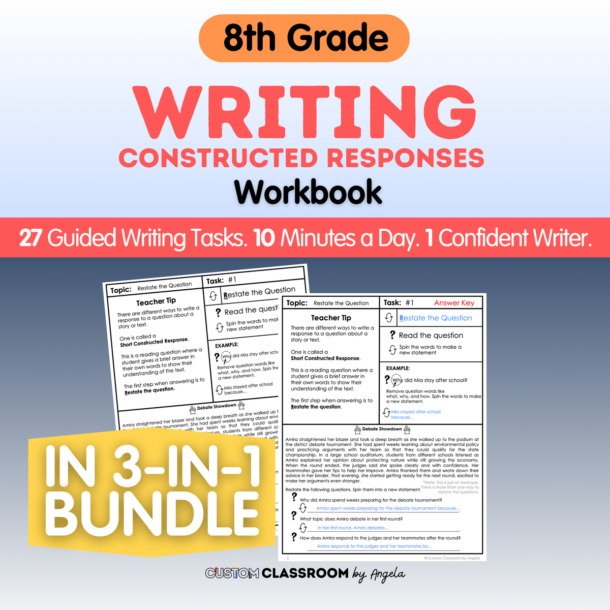 8th Grade Writing Workbook