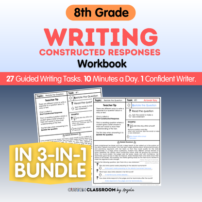 8th Grade Writing Workbook