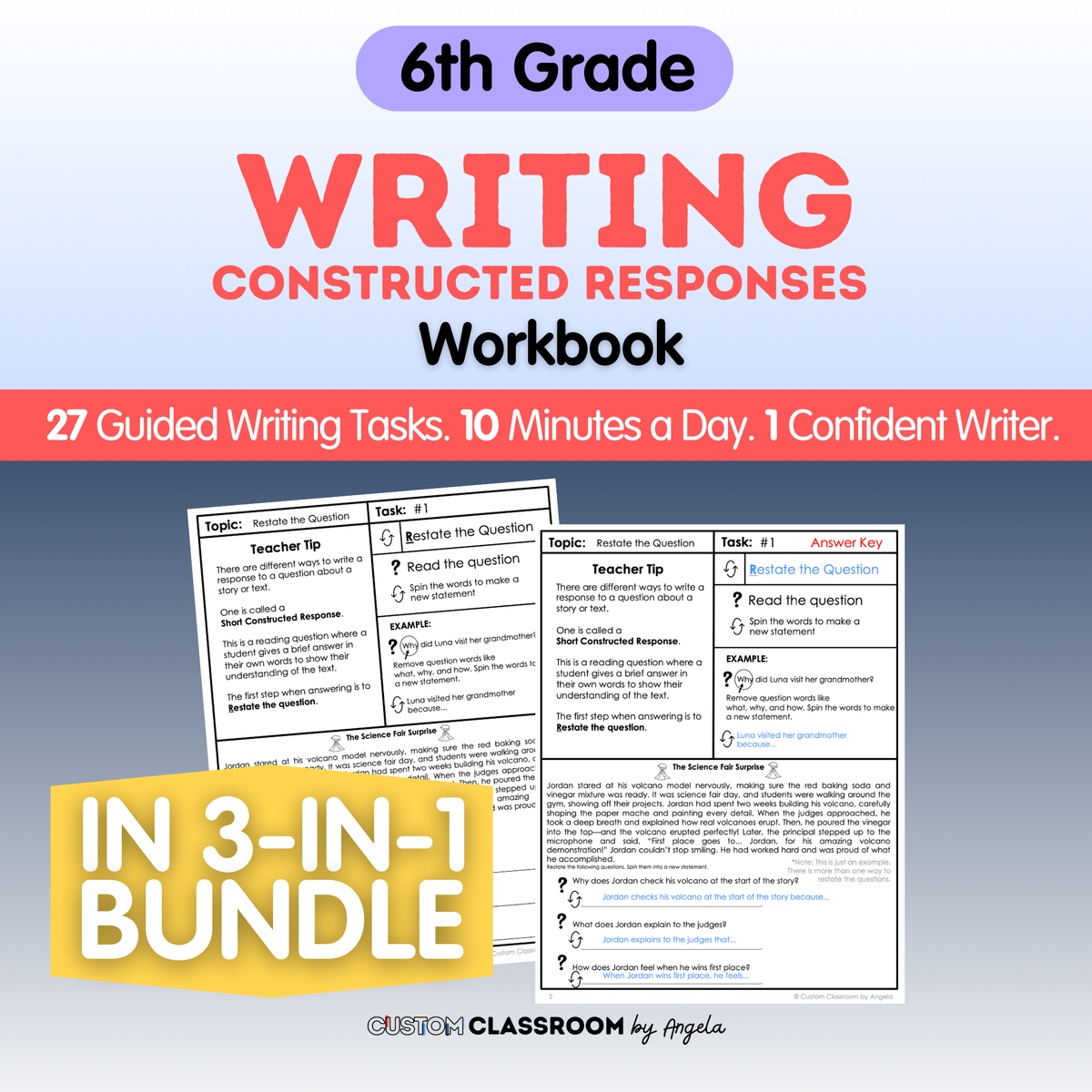 6th Grade Writing Workbook