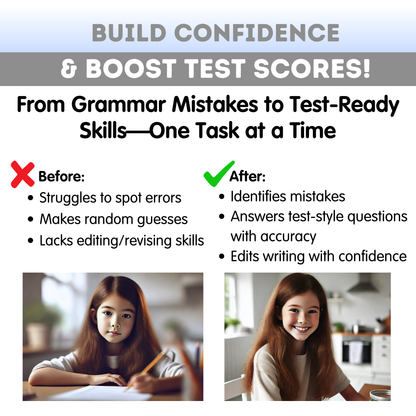 4th Grade Grammar Workbook (Editing & Revising) - Digital PDF