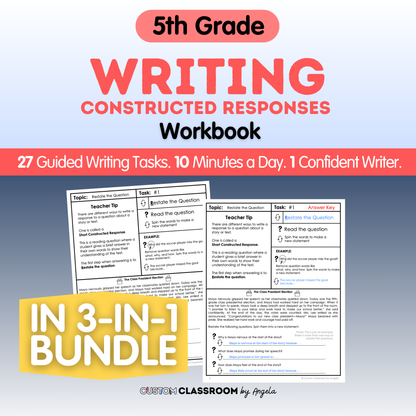 5th Grade Writing Workbook