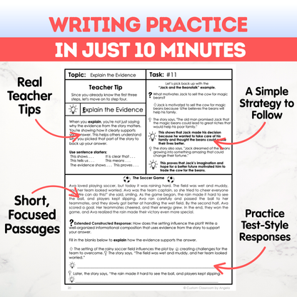 5th Grade Writing Workbook