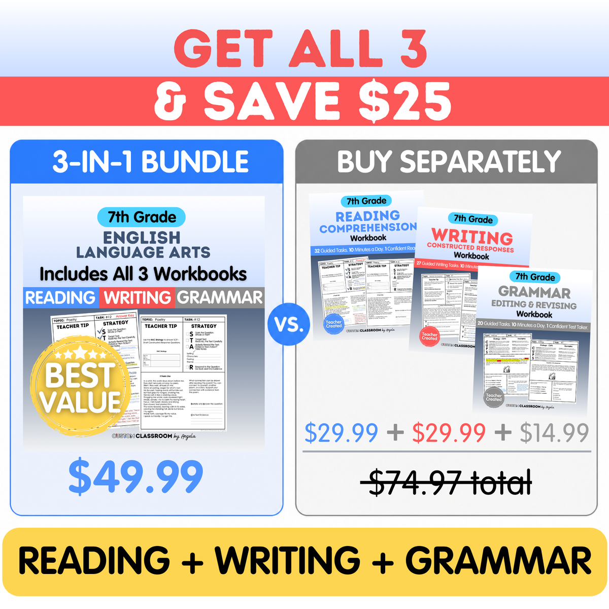 7th Grade Writing Workbook