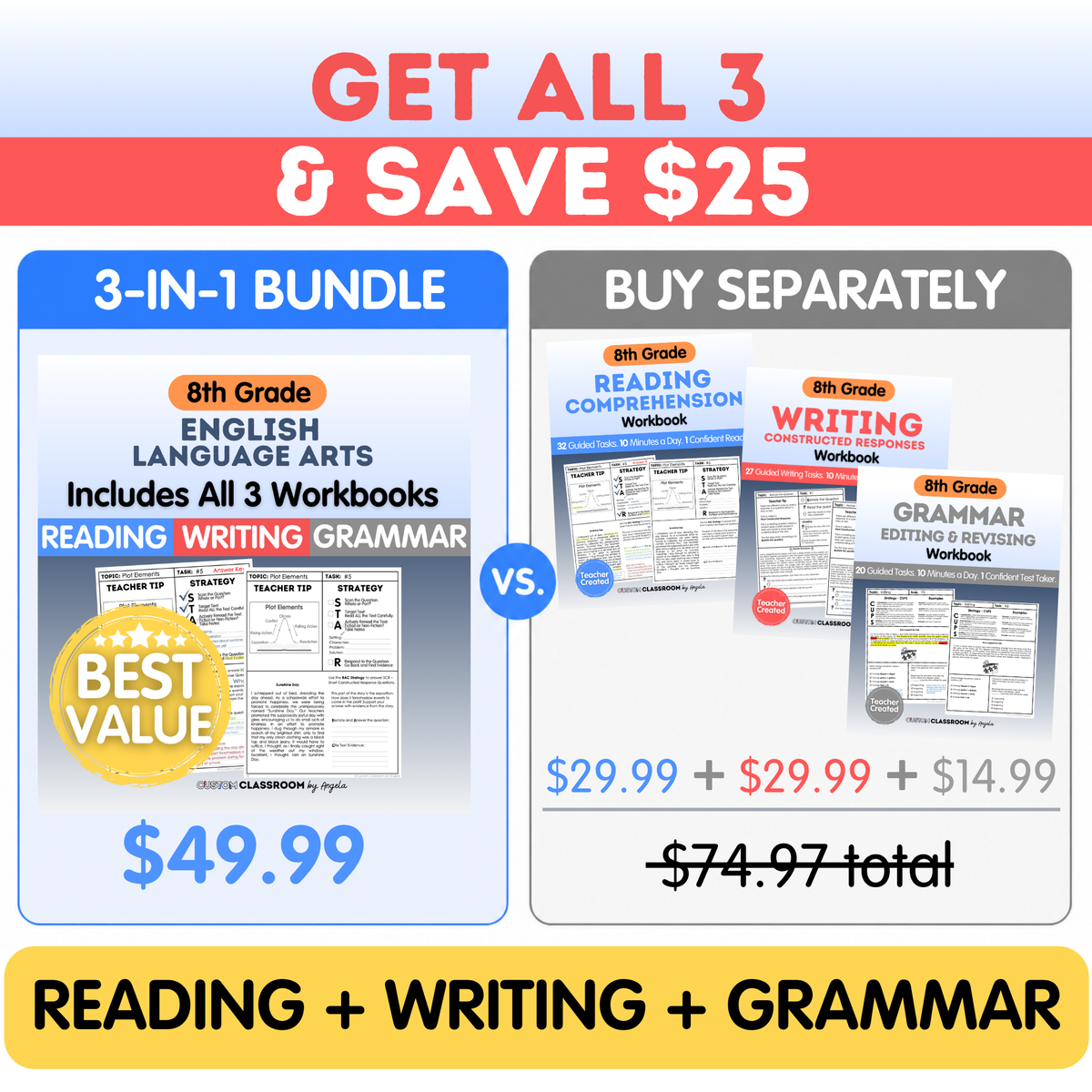 8th Grade Writing Workbook