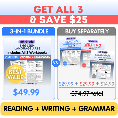 6th Grade Writing Workbook