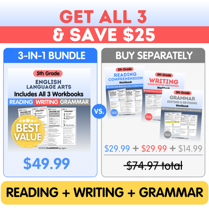 5th Grade Writing Workbook