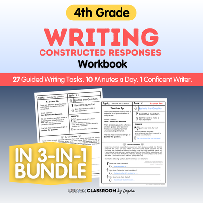 4th Grade Writing Workbook
