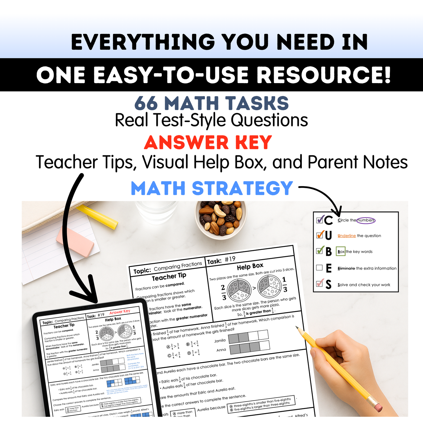 3rd Grade Math Test Prep Workbook