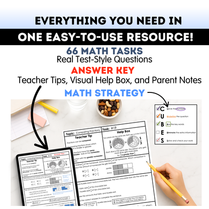 3rd Grade Math Test Prep Workbook