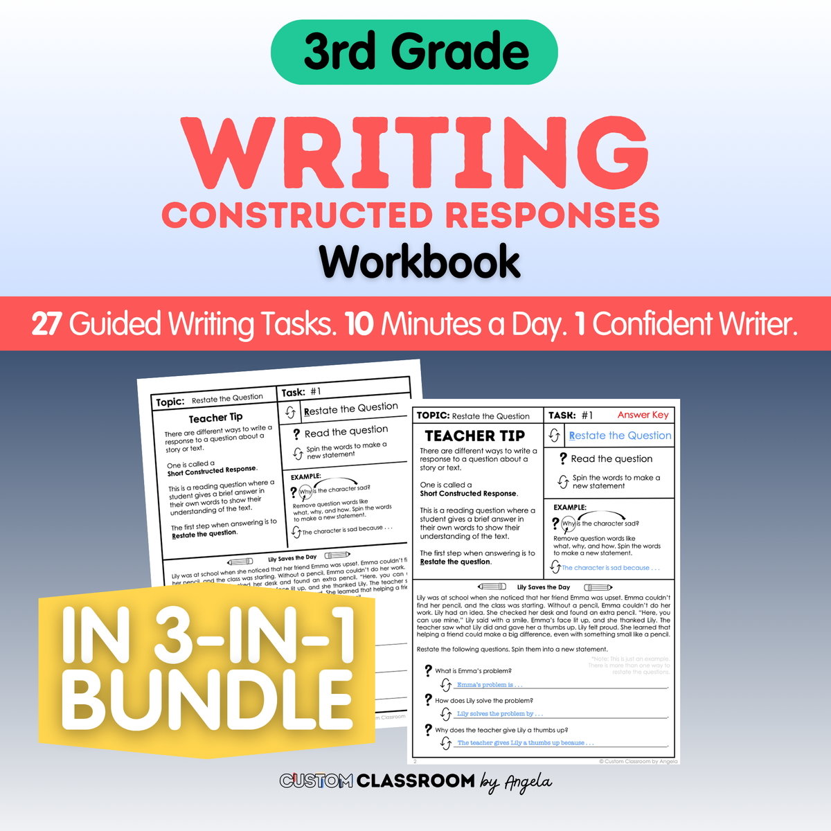 3rd Grade Writing Workbook