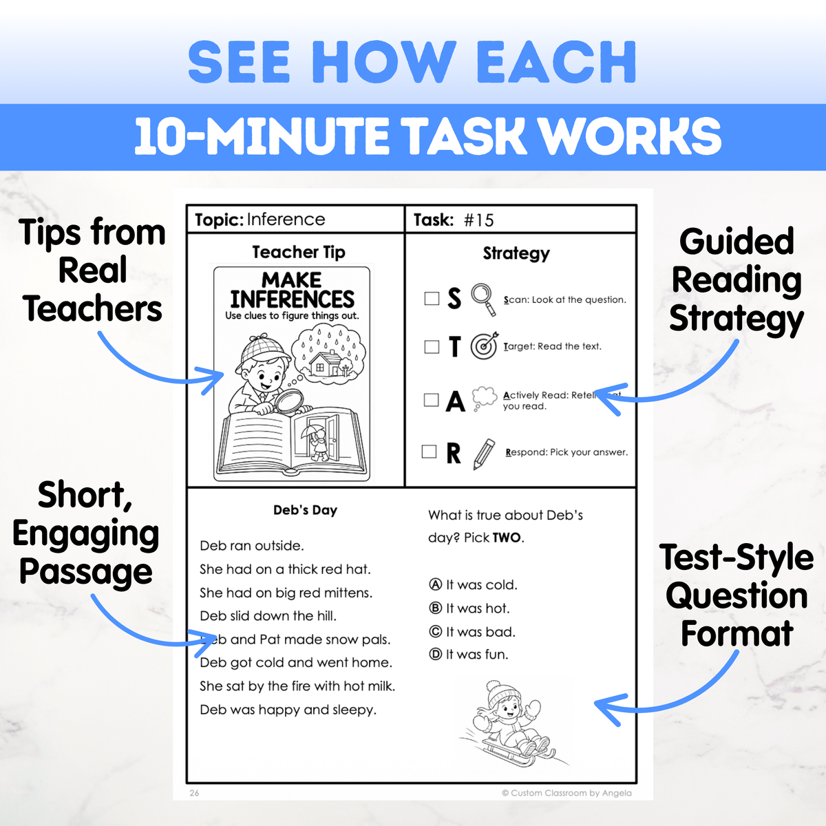 1st Grade Reading Comprehension Workbook