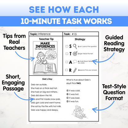 1st Grade Reading Comprehension Workbook