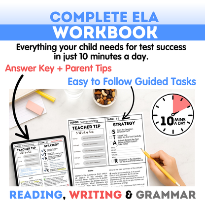 8th Grade Reading, Writing & Grammar Bundle
