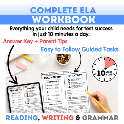 6th Grade Reading, Writing & Grammar Bundle