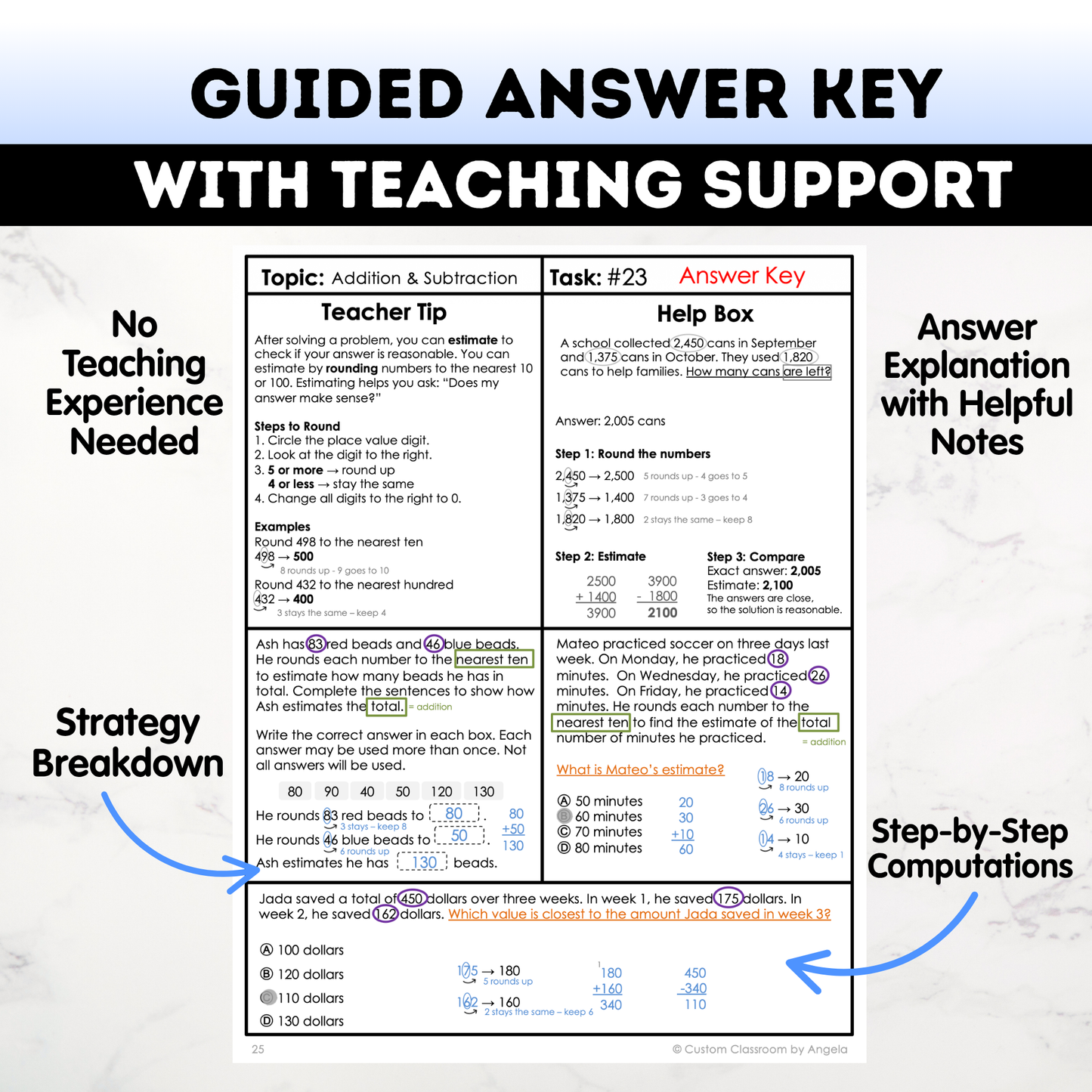 3rd Grade Math Test Prep Workbook