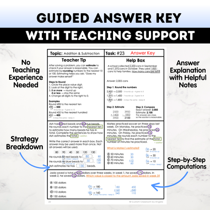 3rd Grade Math Test Prep Workbook